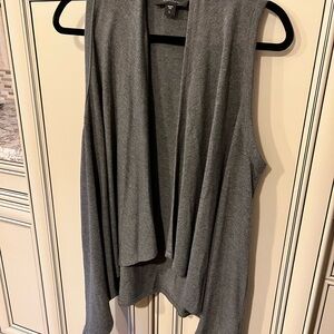 Karen Kane Charcoal Open Vest